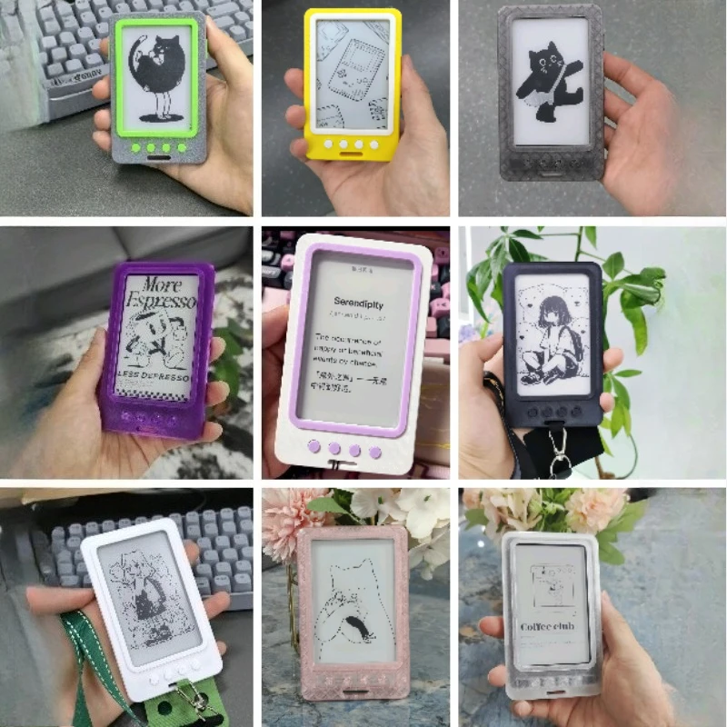 Custom XTEINK X3/X4 E-book Reader Protective Case Handmade Work Card Protective Shell Ink Screen Reader Shell DIY Boy Girl Gifts