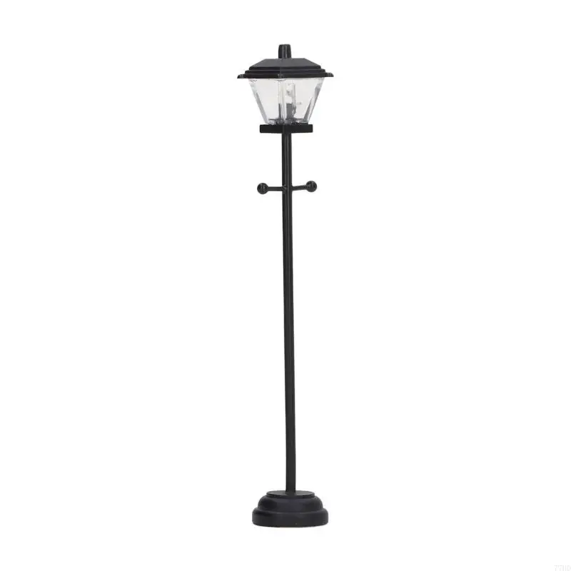 

77HD Vintage Black Lampposts Садовая лампа для проекта по крафту кукол 1/12