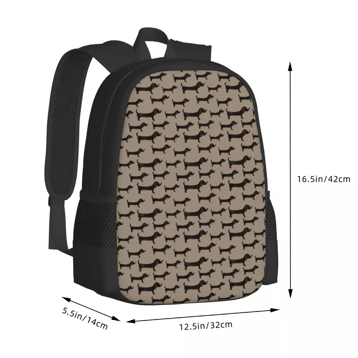 Puppy pattern print for boys and girls, children's backpacks, laptops, shoulder bags