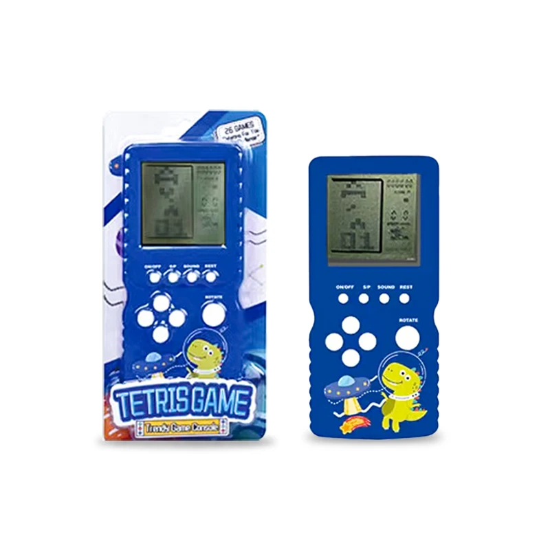 1Pcs Bleu Rétro Console De Jeu Portable Enfants Classique Nostalgique Jeu Machine Jouets Éducatifs Personnes Âgées Joueur De Jeu