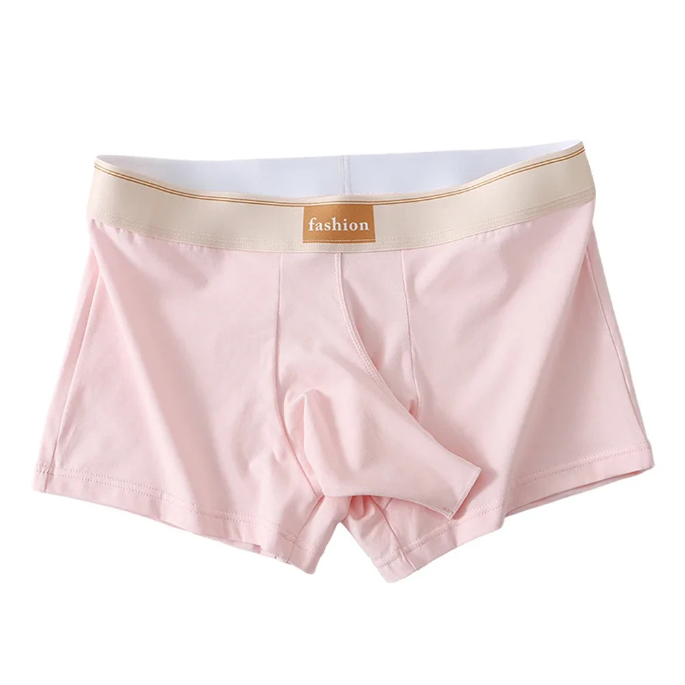 Mens Open Front Middle Waist Pouch Bulge Boxer Briefs Underwear Elephant Nose Underpants Casual Solid Men\'s Boxer Shorts