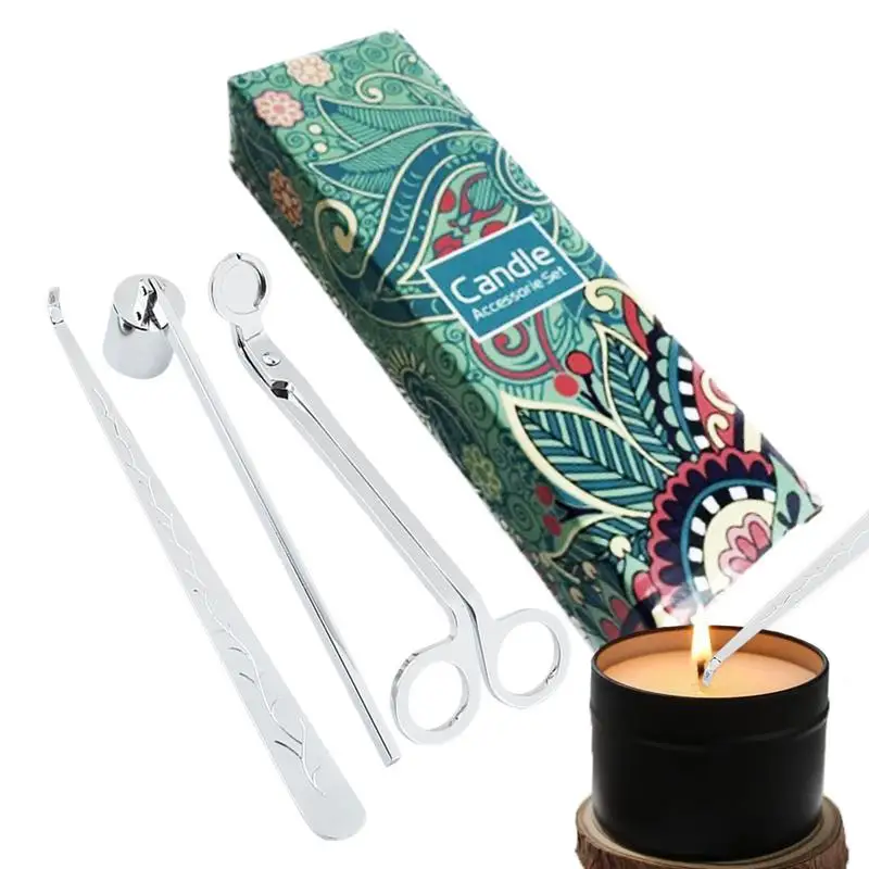 Candle Wick Trimmer Stainless Steel Candle Accessories Tool Candle Wick Dipper Wick Trimmer Candle Extinguisher For Candle