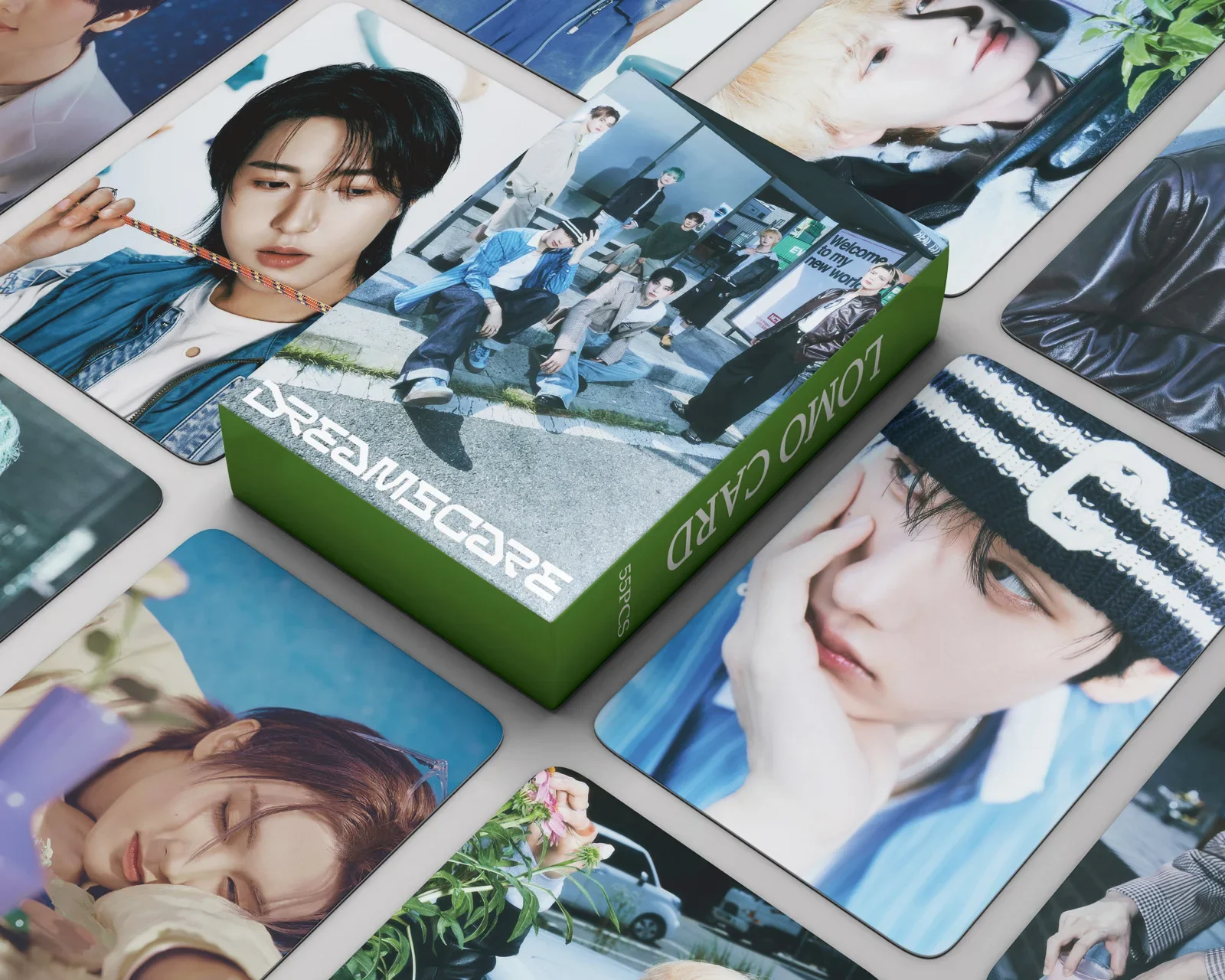 55Pcs/Set Boy Idol New Album Series DREAMSCAPE Lomo Cards HD Printd Photo Cards High Quality Postcards Fans Gifts Collection