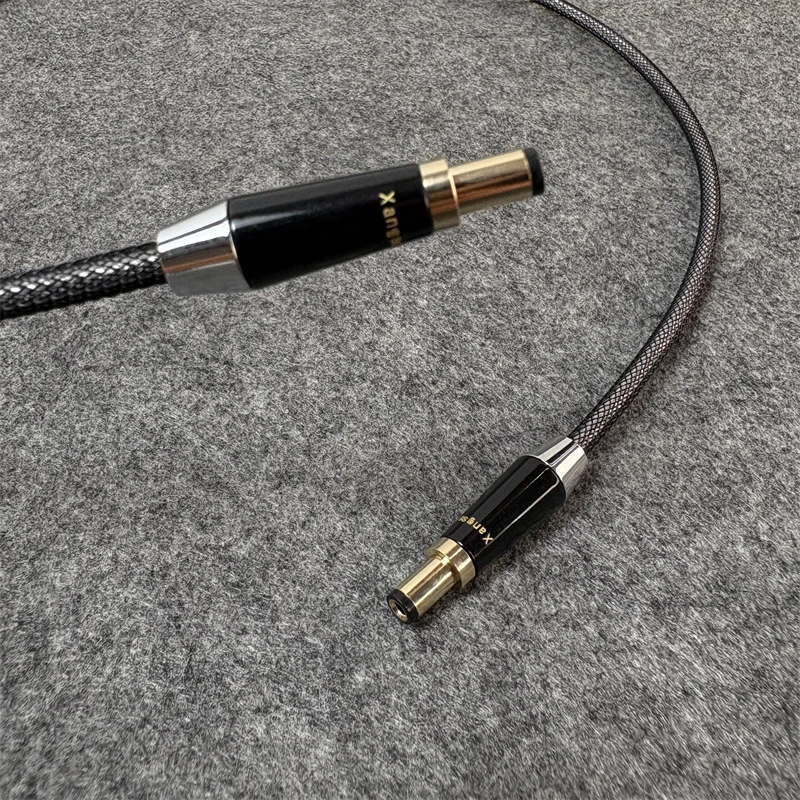 cable-d'alimentation-cc-en-argent-sterling-hifi-prise-d'aviation-05-mm2-55-dc21-25-vers-ligne-audio-dc25-21