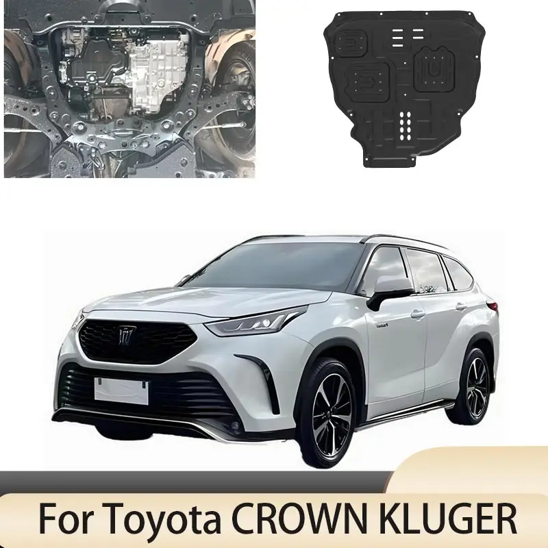 

Under Engine Guard Splash Shield Mud Fender Cover Plate Fender Mudguard Protector For Toyota CROWN KLUGER 2021 Car Black