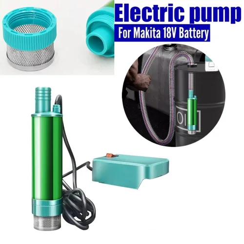 Bomba de batería de litio para Makita, batería de 18V, bomba de transferencia de aceite de agua y combustible diésel inalámbrica de 38mm, bomba de coche eléctrica 40-60L/min
