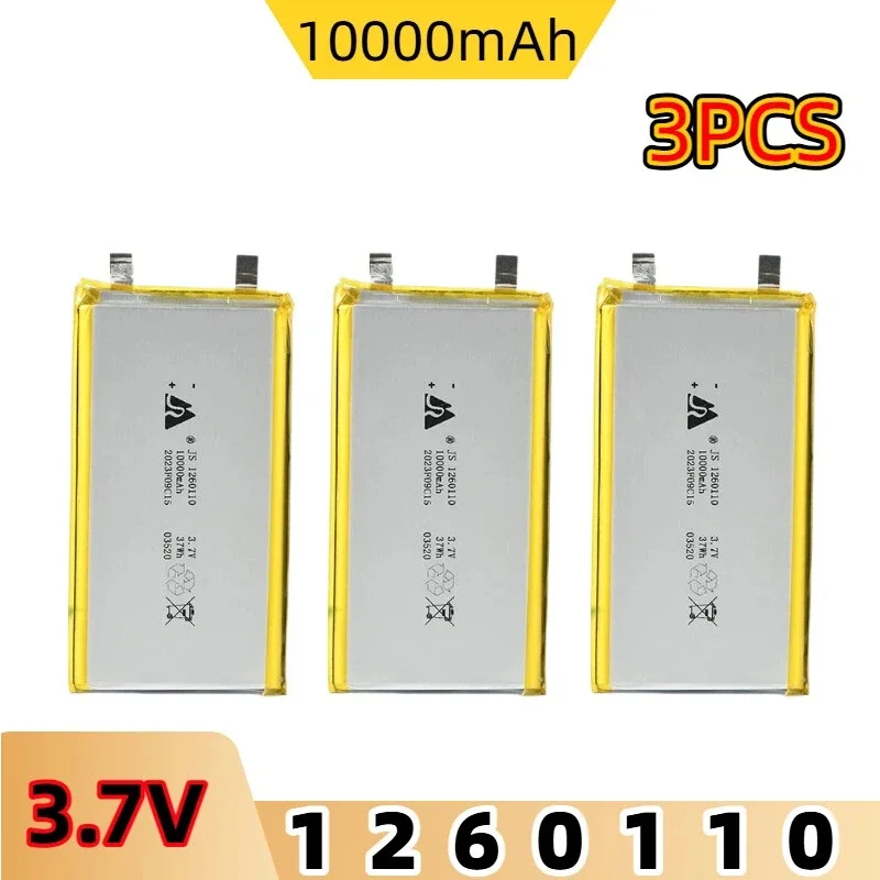 1260110 #Rechargeable Polymer Batteries 3.7V 10000mAh Lipo Li-Po for Toy Power Bank GPS Laptop Camping Lights Diy