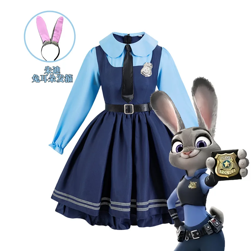 

Judy Hopps Cosplay Dress Zootopia Costume for Women Girls Carnival Party Outfit Police Rabbit Halloween Cosplay Fancy Dress ﻿