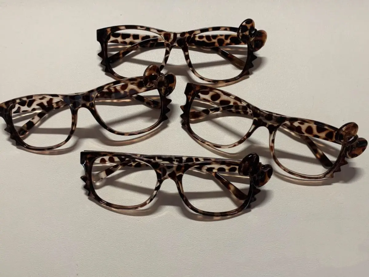 Sanrio Hellokitty Leopard Print Glasses Are Not Mainstream Cartoon Frames Y2k Retro Influencer Trend Personality