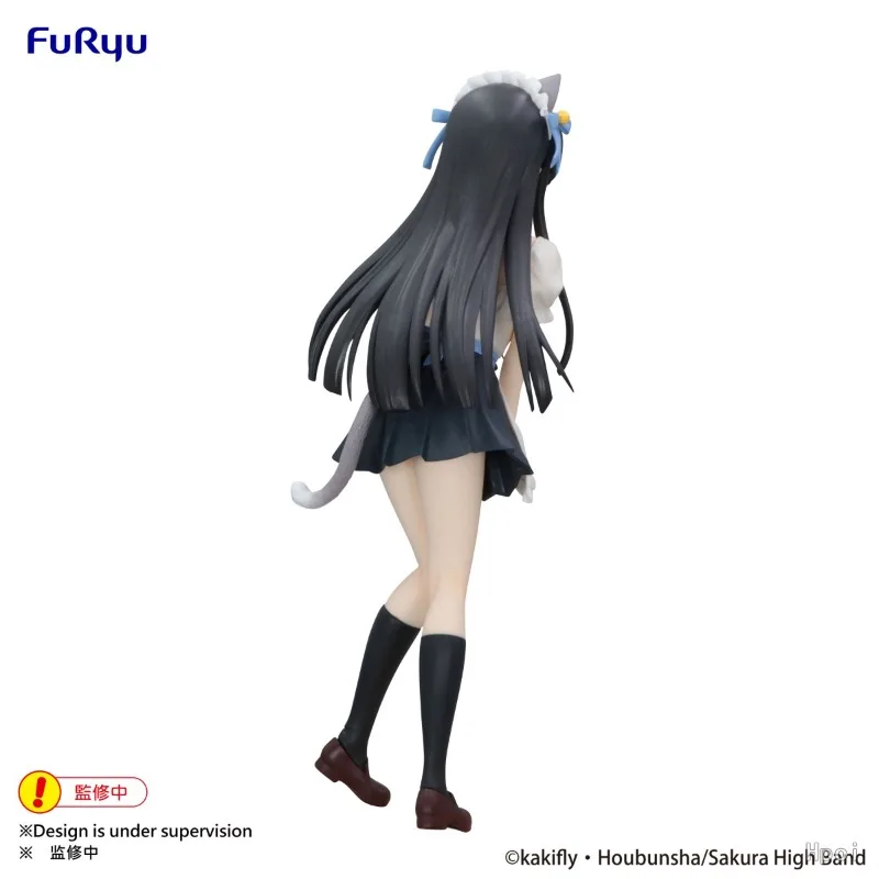 

BANDAI Authentic ANIME K-ON-Akiyama Mio-Trio-Try-iT Figure FuRyu Collection Series Model Cartoon Character Boys Original Gift