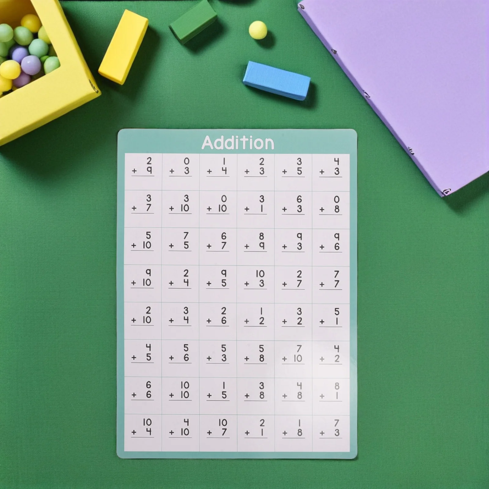 

100 Pages Educational Math Practice Sheets for Fun Learning Activity Book Improve Skills Numbers Counting Addition