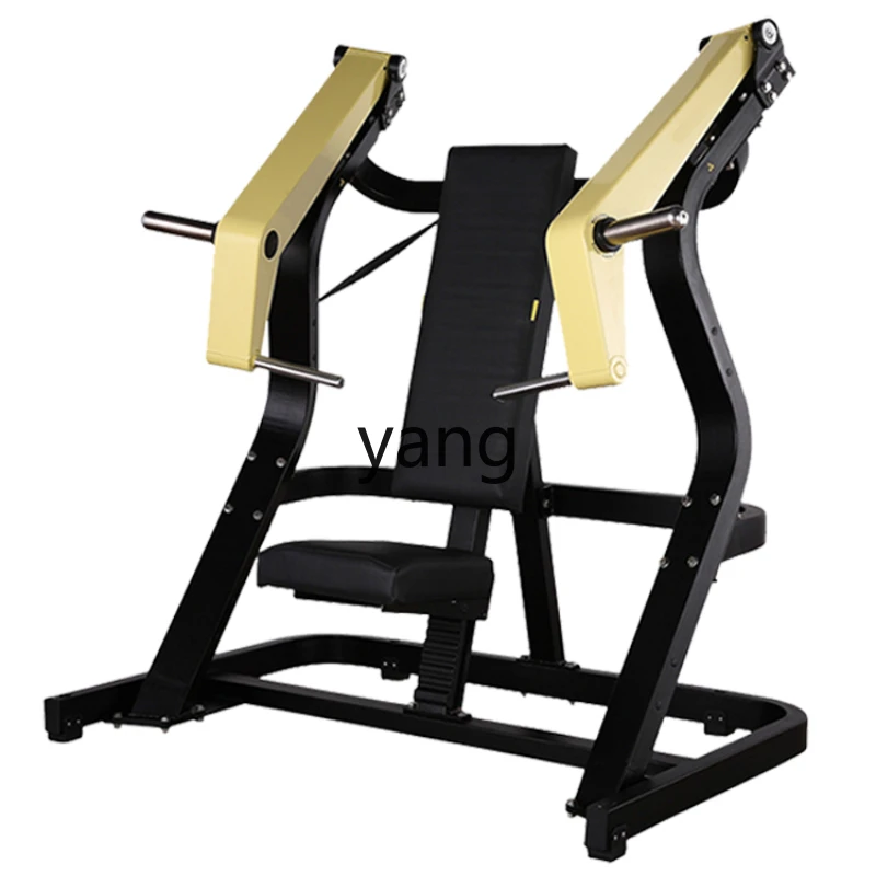 Yjq Gym Equipment Maintenance-Free Bumblebee Sitting Push Chest High Pull Rowing 45 Degrees Pedal Machine