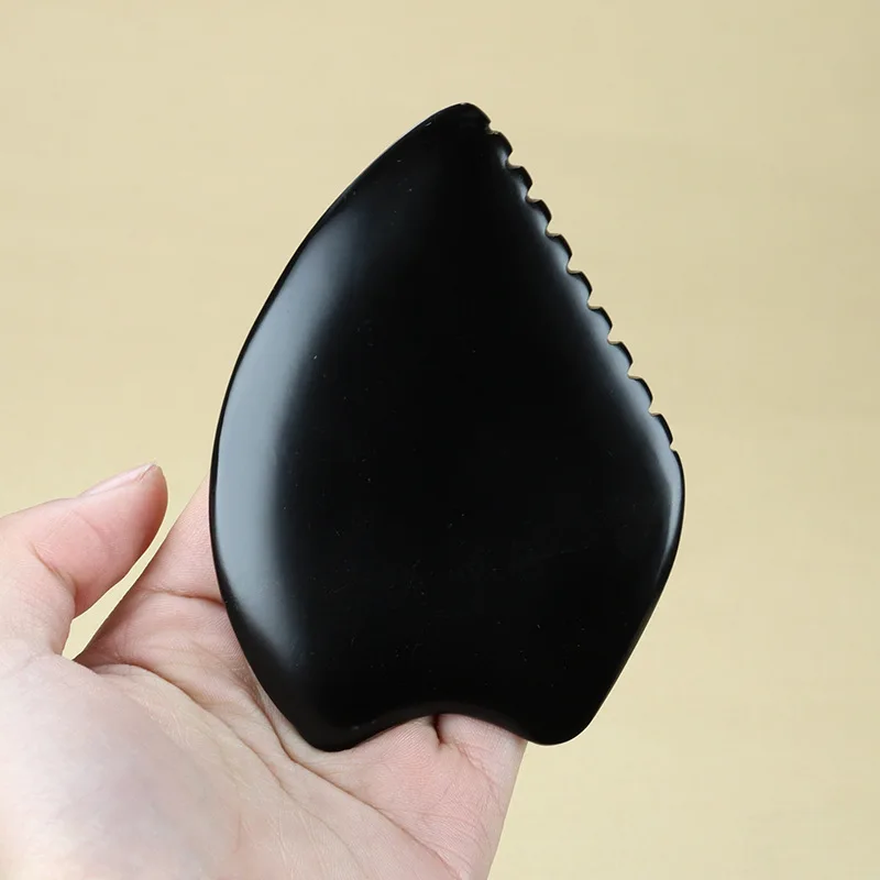 Natural Bian Stone Facial Gua Sha Kerokan Scraper Tool For Neck Face Beauty SPA Massage Guasha Skin Care Fades Wrinkles Spots