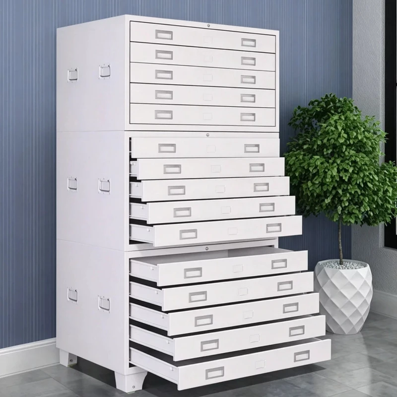 YJQ File Cabinet Engineering Data Construction Site Drawer Storage Cabinet Printing Complete Film Cabinet