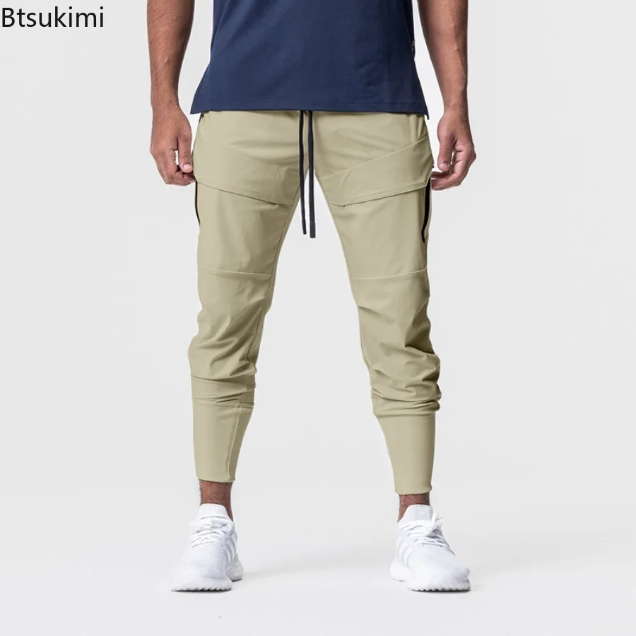 2024 New Jogger Fitness Sport Pants for Men Streetwear Outdoor Casual Training Trousers Men Multi-pockets Cargo Pants Sweatpants
