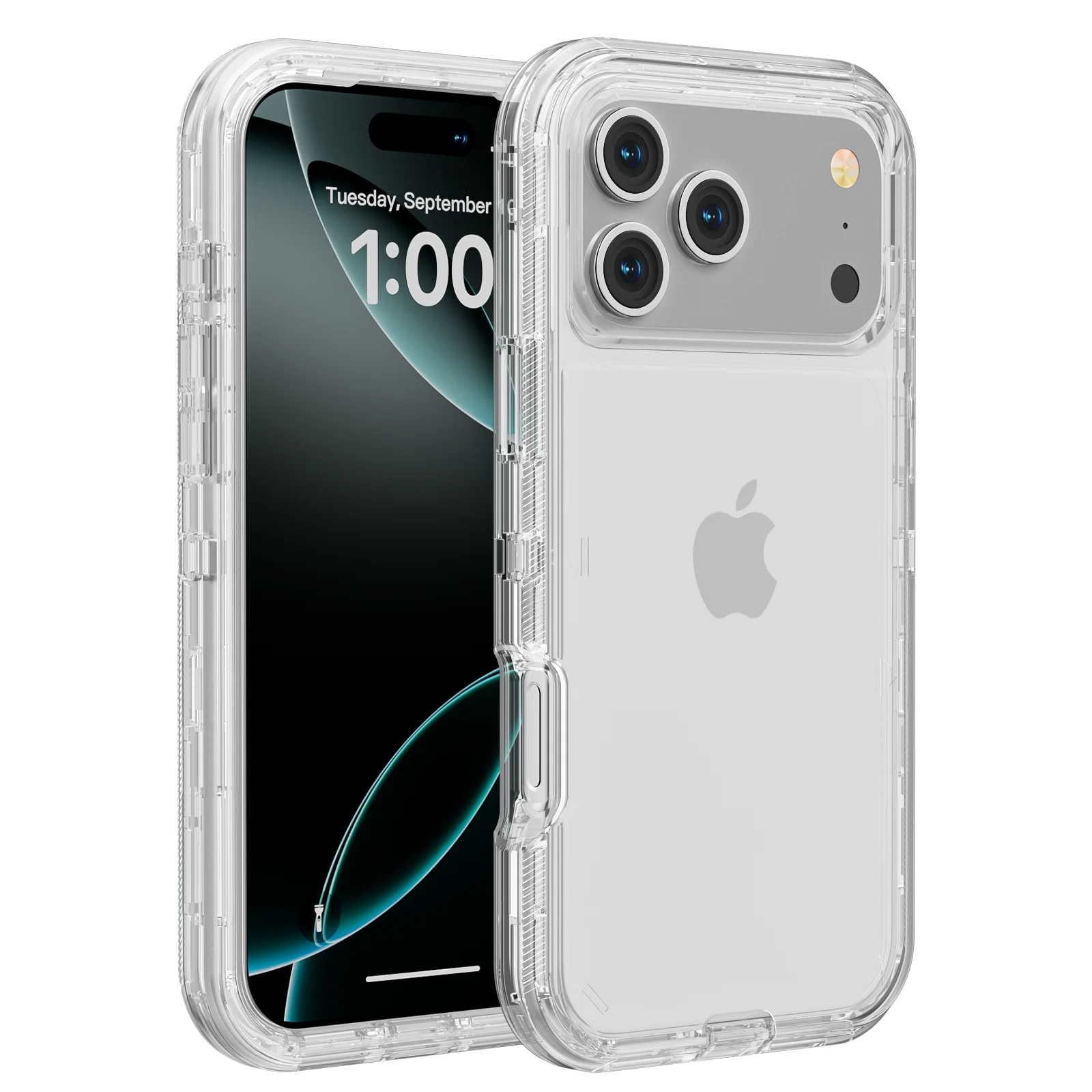 

Прочный сверхпрочный чехол 3 в 1 для iPhone 17 Pro Max 17 Air 16 Plus 16E 15 14 13 12 11 Противоударный бронированный жесткий чехол