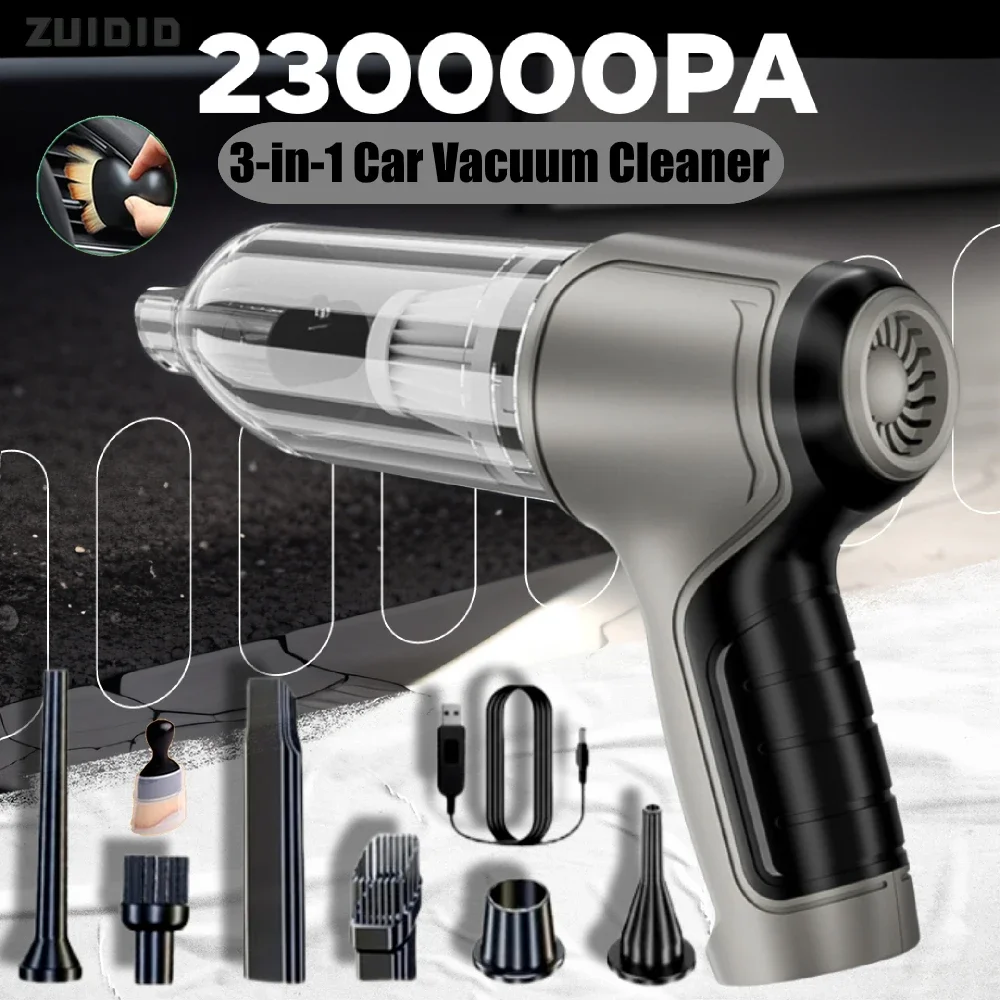 

Car Vacuum Cleaner Strong Suction Auto Vacuum Cleaners Portable Handhled Blower Cleaning Machine Air Duster Home Appliances