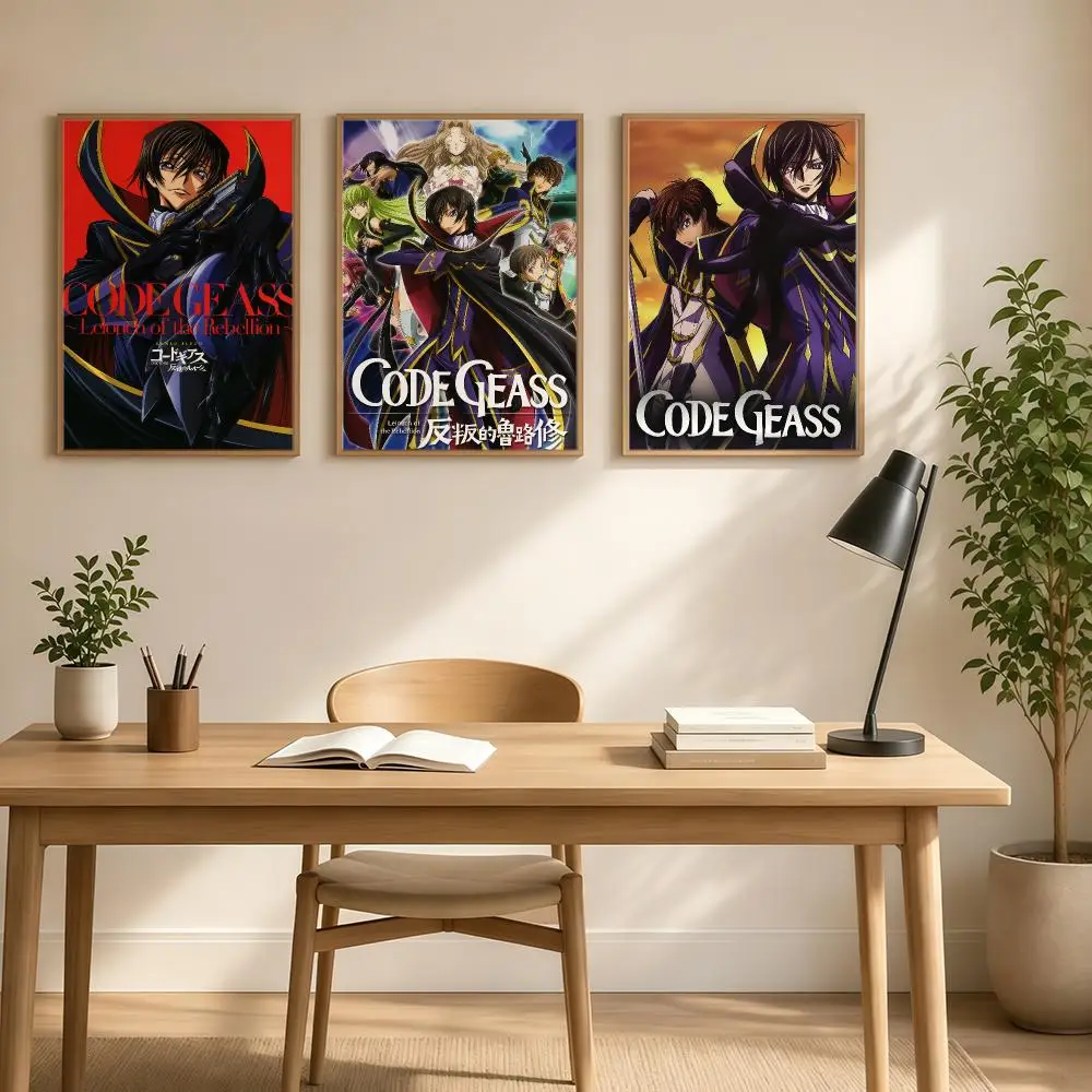 C-Code Geass Lelouch Of The Rebellion Poster Poster Print Painting Wall Art Living Room Office Decoration Frameless