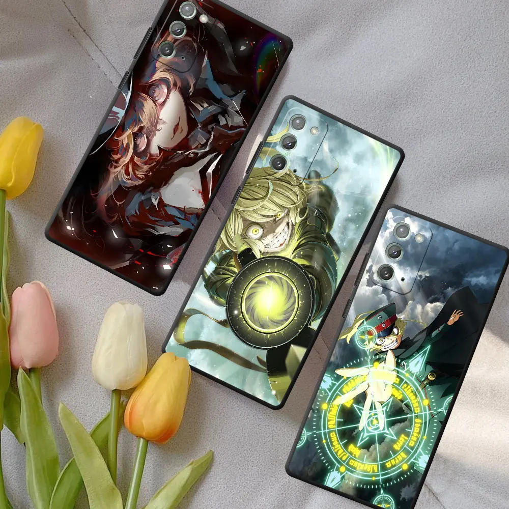 Phone Case for Samsung Galaxy Note 20 Ultra 5G 10 Plus 9 Black TPU Cover Tanya von Degurechaff Youjo Senki M12 J6 Plus J7 J8 J5