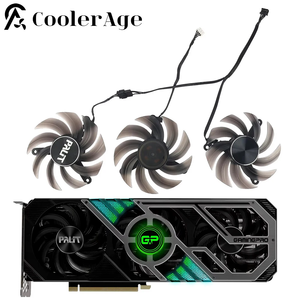

For PALIT GeForce RTX 3090 24GB GamingPro OC Video Card Fan 82MM FD8015U12D RTX3090 Graphics Card Replacement Fan