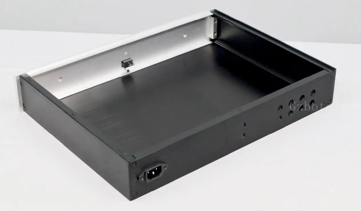 

All aluminum preamplifier DIY chassis amplifierEnclosure with knobs W430*H70*D300mm or D350mm