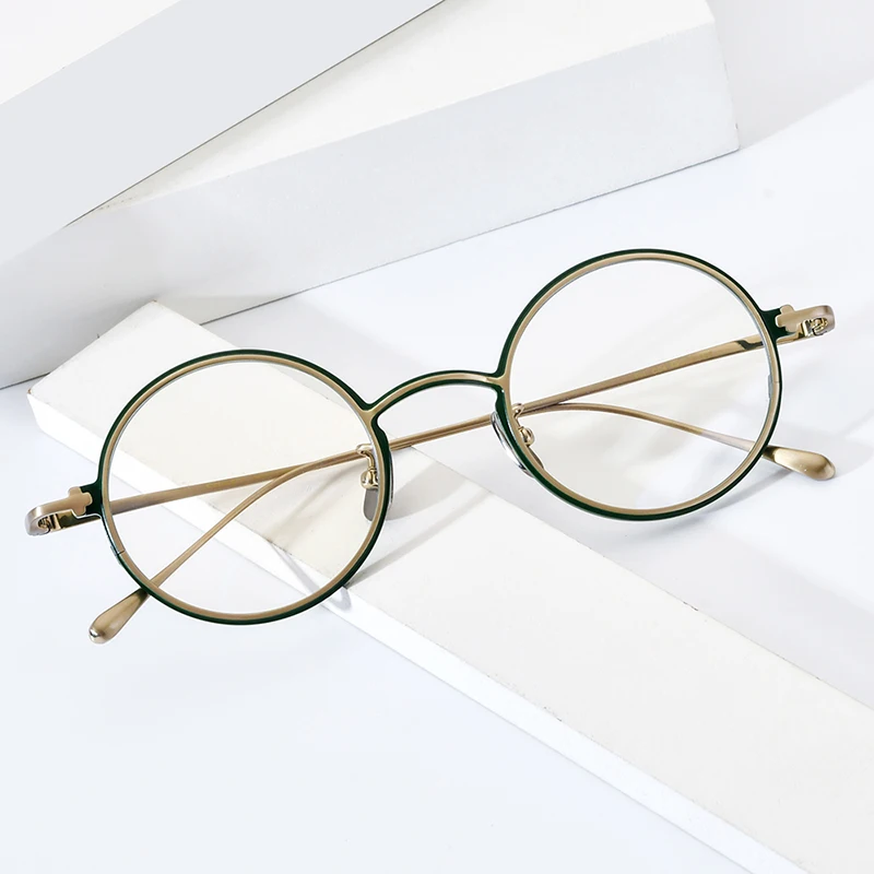 FONEX tytanowe okulary ramka mężczyźni marka Design Vintage Retro okrągłe okulary damskie japońskie ultralekkie wysokiej jakości okulary PHI