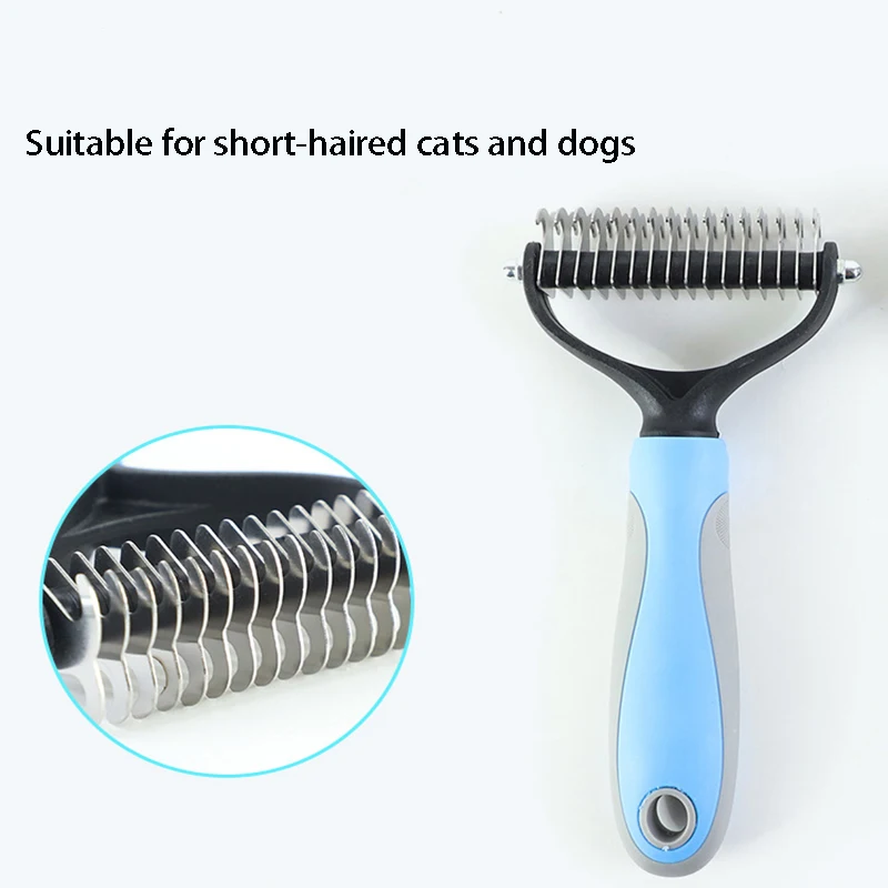 The Best Pet Grooming Brush Dog Brush Double-Sided Hair Removal Comb And Hair Removal Tool Used To Remove Mats And Tangles