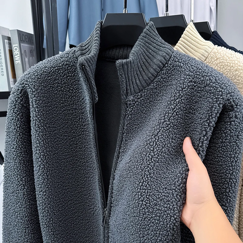 

High Quality Mens Fleece Lined Jacket Full Zip Sweatshirt Winter Fall Casual Hooded Jackets Hoodie Fleece Outwear Sherpa Hoodies