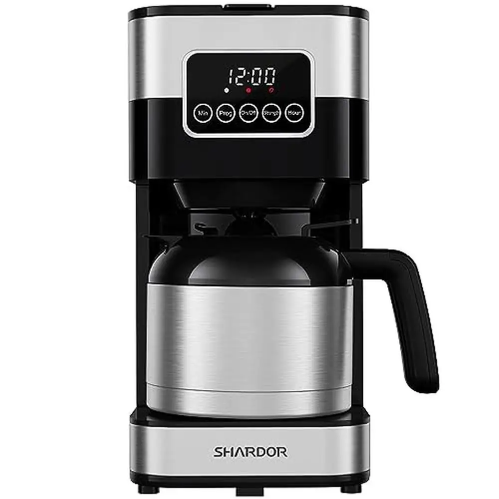 

Programmable Touch-Screen Coffee Maker with Thermal Carafe 24-Hour Timer 8-Cup Pot Pause & Serve Stainless Steel Easy Clean Auto