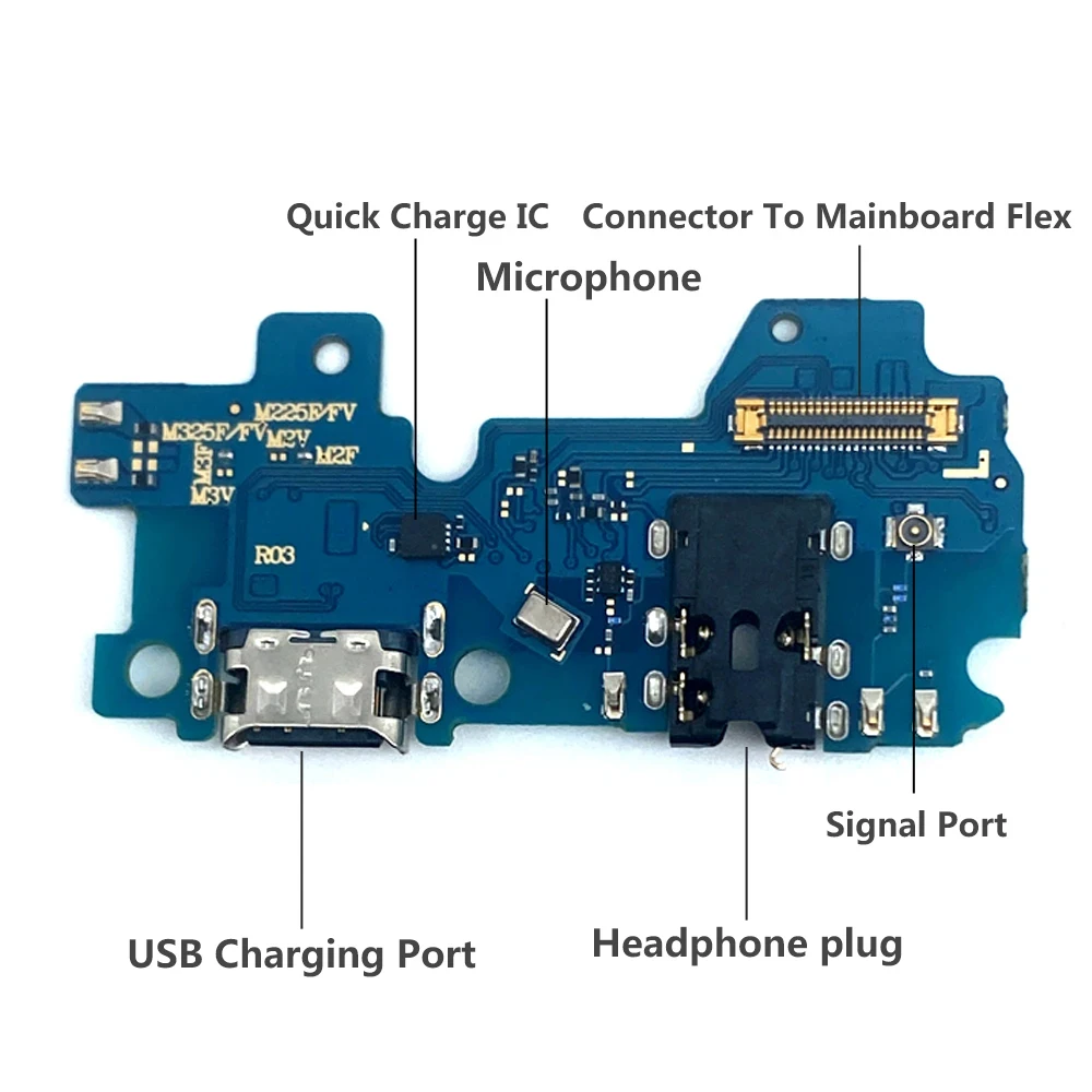 Fast Charger USB Dock Charging Dock Port Board With Mic Microphone Flex For Samsung M53 M23 5G M33 M62 M21S M22 M31s M32 M51 M52