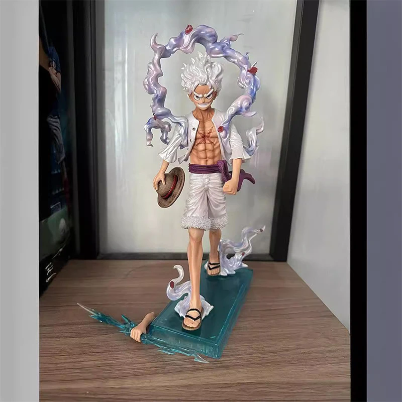 

25cm Anime One Piece Monkey D. Luffy Gear 5 PVC Figure Collectible Model Toys Ornament Desktop Doll Gifts