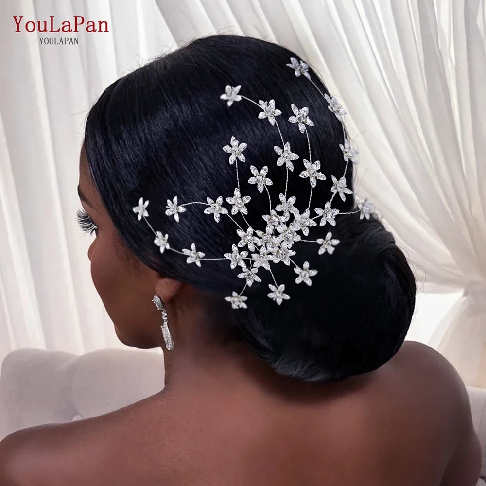 YouLaPan HP502 Braut Kamm Legierung Blume Frauen Kopfstück Elegante Hochzeit Haar Zubehör Schmuck für Party Prinzessin Headwear