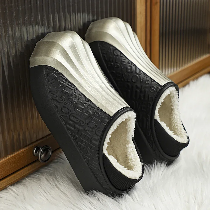 2023 Dames Pluche Katoenen Slippers Winter Katoenen Slippers Nieuwe Thuis Koppels Mode Schoenen Comfort Indoor Slaapkamer Antislip Schoenen