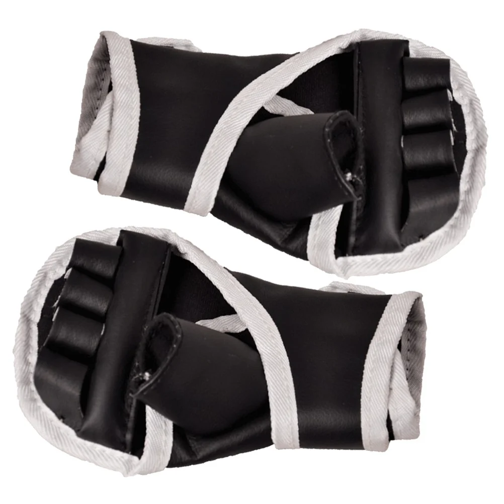 

1 пара боксерских перчаток с половиной пальца, удобные тренировочные спарринговые перчатки для кикбоксинга, портативные боксерские принадлежности, аксессуары для кикбоксинга