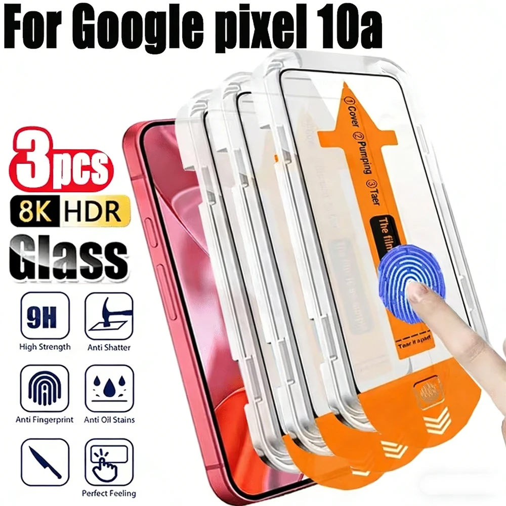 

1-3Pcs HD Screen Protector For Google Pixel 10 Pro XL 9 Pro XL 10 Pro 9 Pro 10A 9A 8A 7A 6A 7 8 9 Tempered Glass No Dust Bubbles