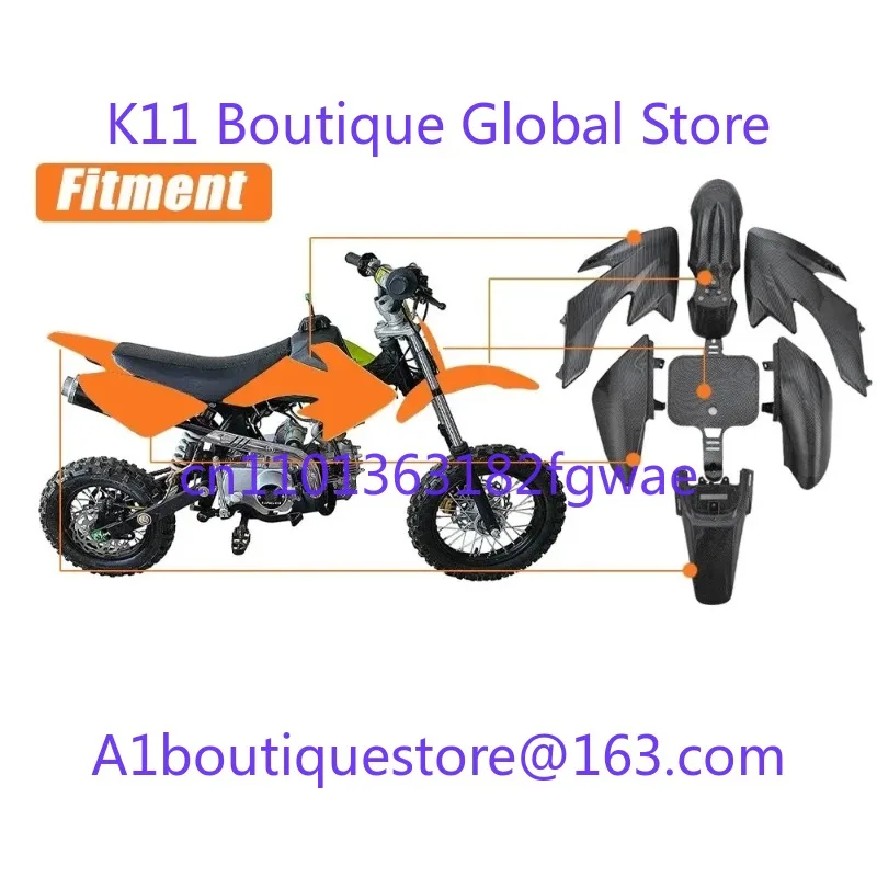 Kit de carenado de guardabarros de plástico para Moto, Kit de guardabarros de cuerpo de plástico aplicable a Honda XR50 CRF500 50/70/90/110/125CC Pit Dirt Bike