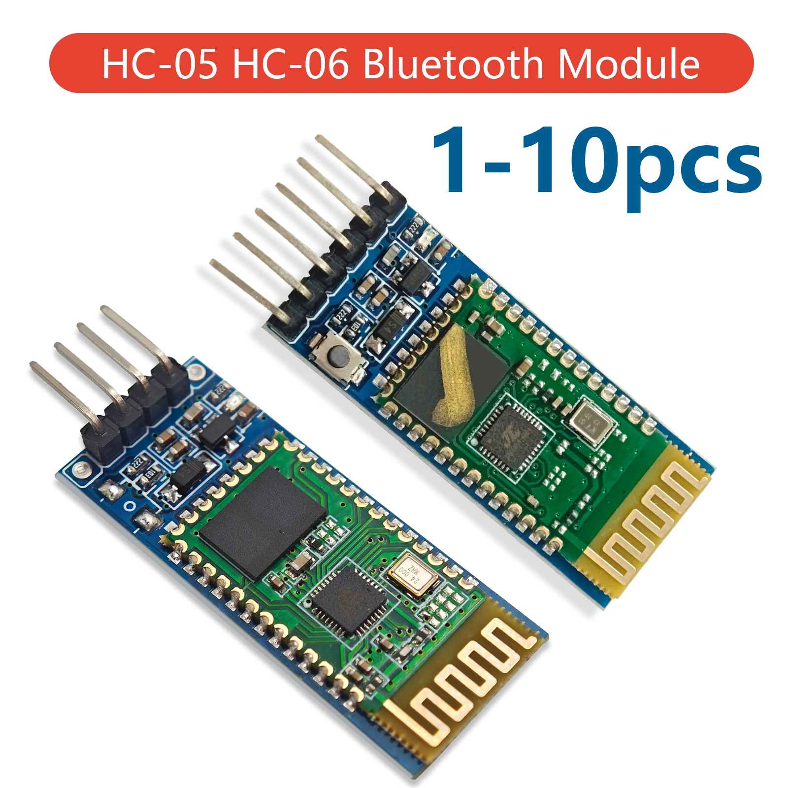 HC-05 HC-06 RS232 TTL UART Wireless Bluetooth Transceiver Module Master Slave Converter Adapter for Arduino 2400bps 115200bps 5V