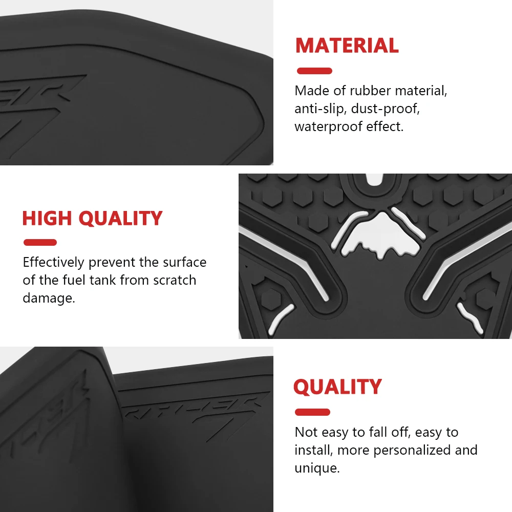 لياماها الراسم 7/GT Tracer7 GT 2025 خزان الوقود وسادة واقية عدم الانزلاق مقاوم للماء غطاء دراجة نارية قبضة الحرس المطاط دائم