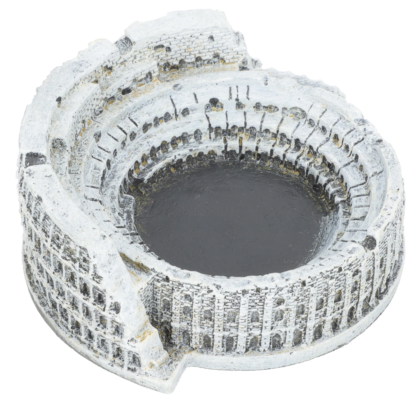 

Colosseum Ornament Desktop Small Ashtray Office Household Cigarette Butt Container Decorative Vintage Simple Retro for Table
