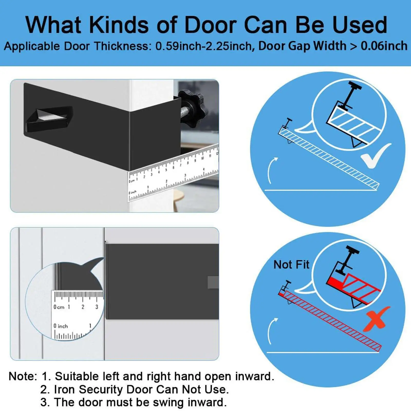 Lock Box Door Mount Bracket, Stainless Steel Hanger, Adjustable Door Hook, for Secure Key Storage Office Family Dorm