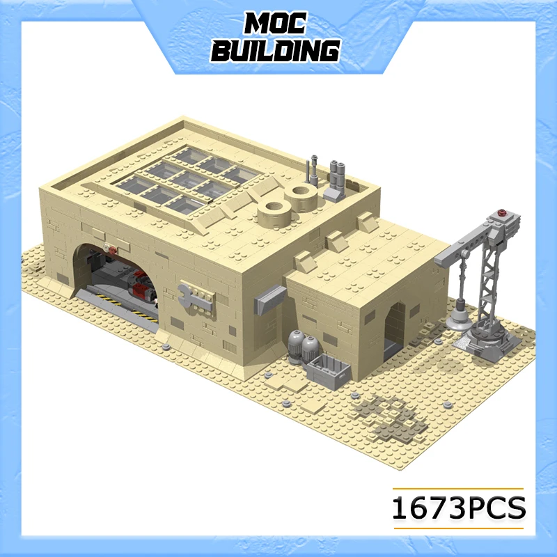 MOC Building Block Collector Wars Scene Of Film Repair Garage Model Technology Bricks DIY Assembled Toys Holiday Gifts