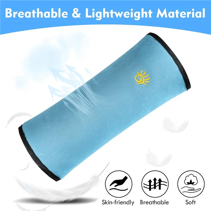 Auto Seat Belt Pillow Kids Travel Sleep Positioner Adjust Toddler Head Protect Plush Cushion Baby Headrest Support Safety Strap