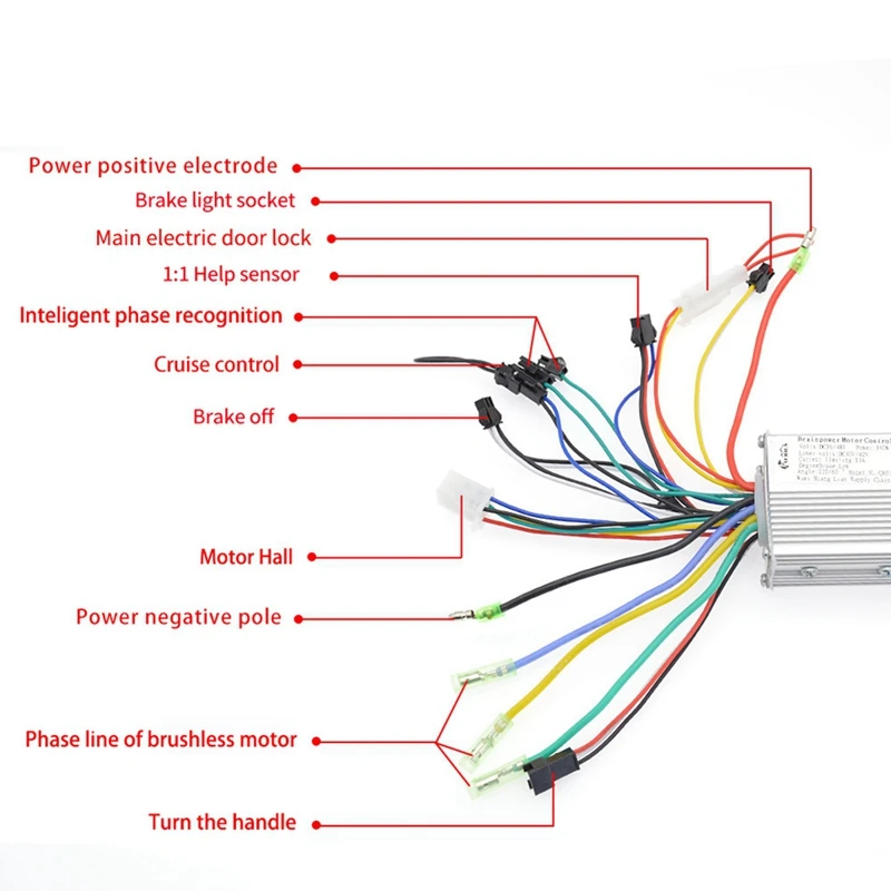 1 Piece 250W 350W Controller Electric Bicycle Controller Intelligent Dual-Mode Anti-Theft For 2 Wheels E-Bike Parts 24-36V