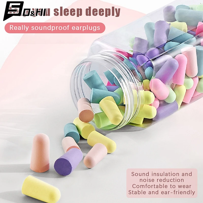 

10Pcs/box Earplugs Antinoise Ear Plugs Sleep Noise Reduction Ear Protector Ear Plugs For Sleeping Foam Earplugs Anti-Noise