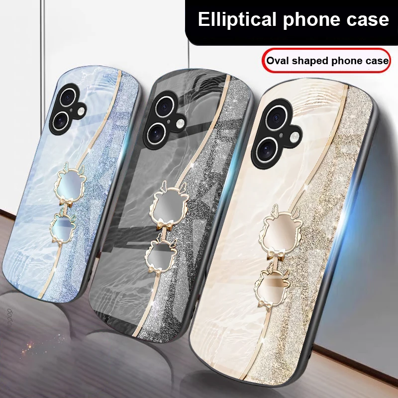 

Antlers and black bows For iPhone 17 16 15 14 13 Plus 12 mini 11 Pro Max XR Xs Max X 7 8 6S 22 20 Elliptical glass phone case
