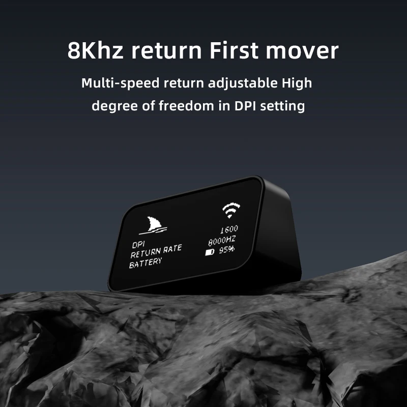 Dharmashark 8K Wireless Game Mouse Display Receiver For Nordic Master Mouse Receiver M2/ M2 Pro/M5/M5Pro/M3Micro Pro/M3XS Pro