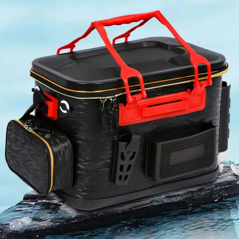 Portable Fishing Bucket Folding EVA Fishing Tackle Bag 6 Style Live Fish Box Fishing Tool Gear Accessories 36/40/45cm