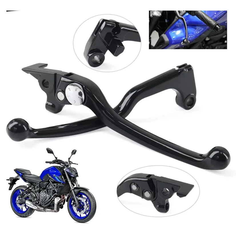 For YAMAHA MT07 MT09 TRACER XSR 700 900 FZ6 FZ8 XJ6 TENERE 700 Motorcycle Front Brake Clutch Levers Left Right Handles Aluminum