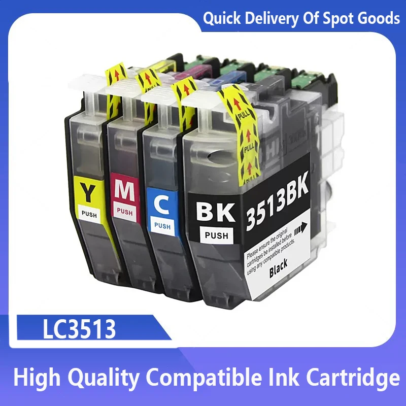

Совместимый чернильный картридж LC3511 LC3513 для принтеров Brother MFC-J690DW, MFC-J491DW, MFC-J890DW, DCP-J572DW