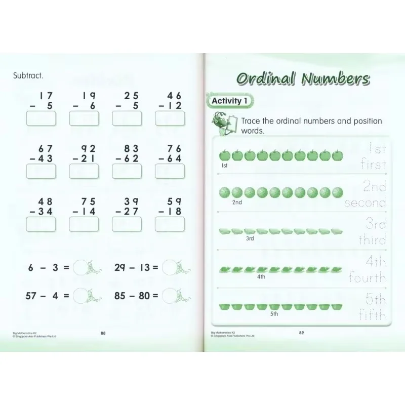 

3 Books English SAP Big Mathematics N /K1 /K2 3 Books SAP Mathematics Basic Workbook Number Sense To Develop Logical ThinkingBoo